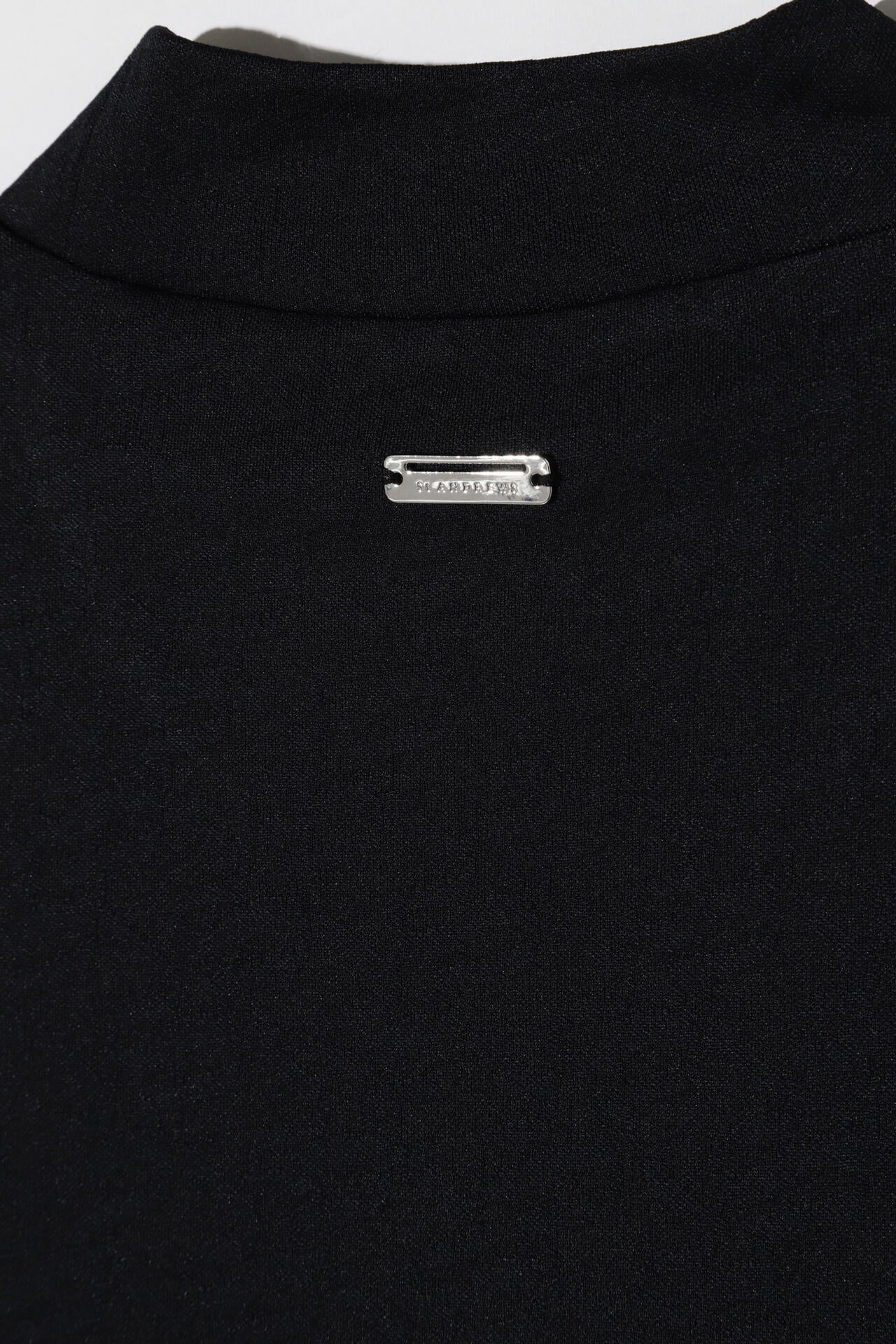 STAドットジャガード長袖ハイネックカットソー (WOMENS)