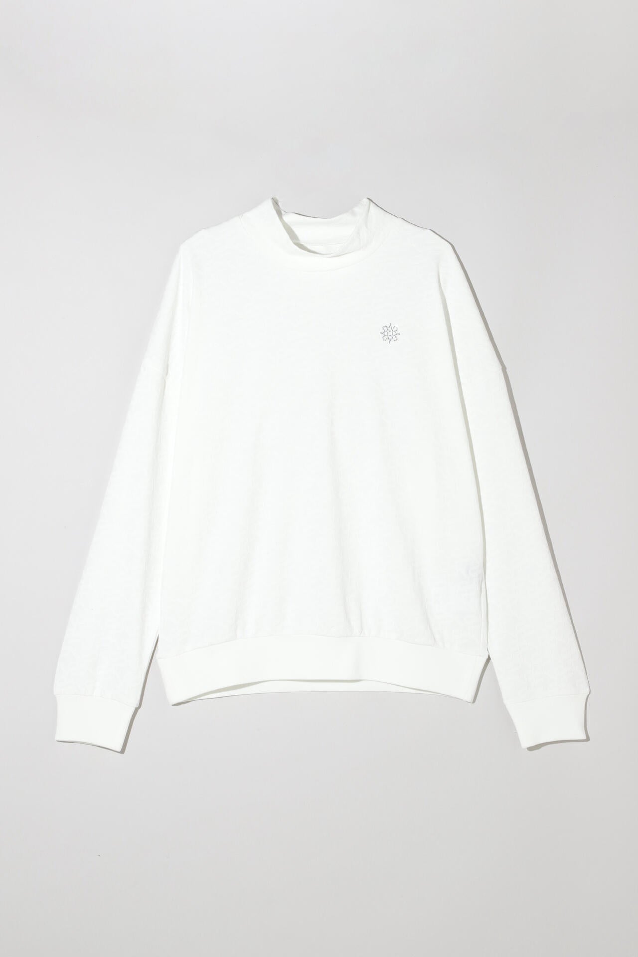 STAドットジャガード長袖ハイネックカットソー (WOMENS)