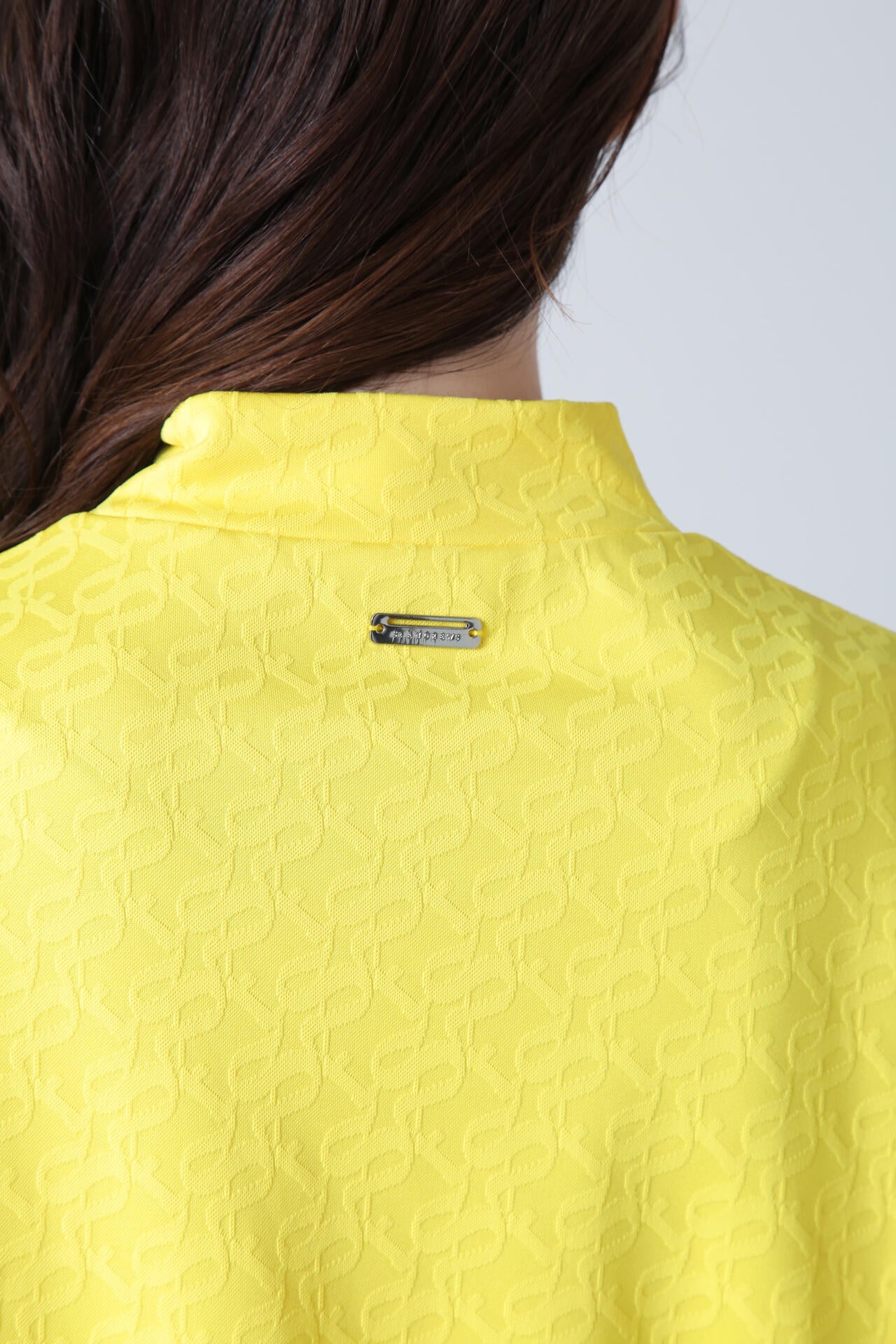 STAドットジャガード長袖ハイネックカットソー (WOMENS)
