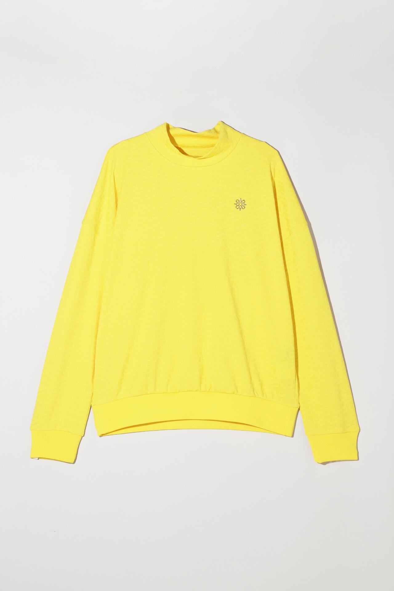 STAドットジャガード長袖ハイネックカットソー (WOMENS)