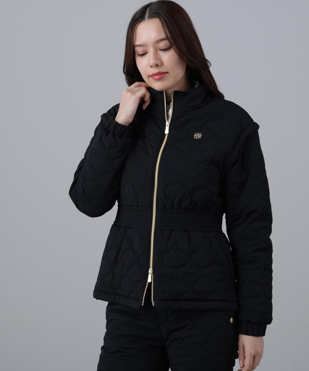 ウェーブストレッチ中綿ブルゾン (WOMENS)