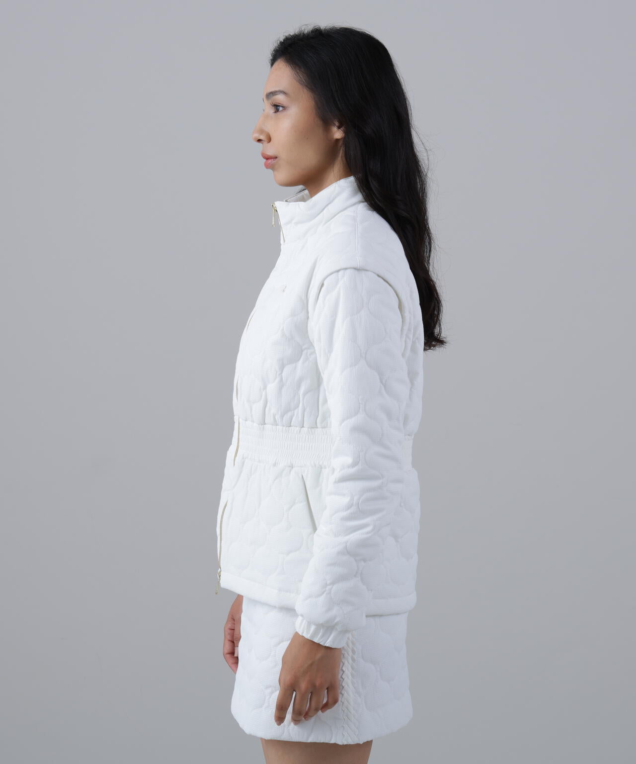 ウェーブストレッチ中綿ブルゾン (WOMENS)