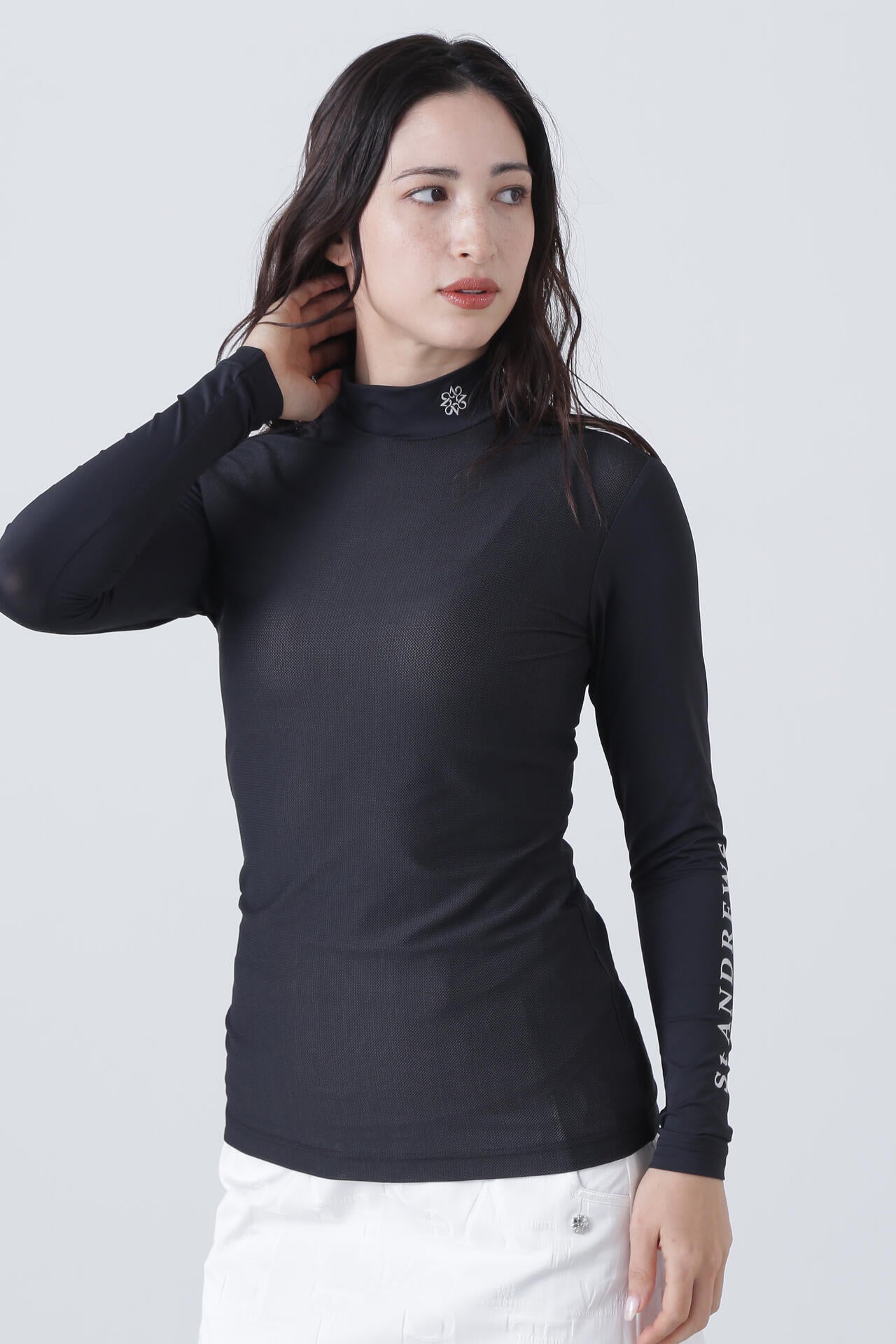 ツインコットUV×SUNPROFITメッシュ長袖ハイネックインナー (WOMENS)