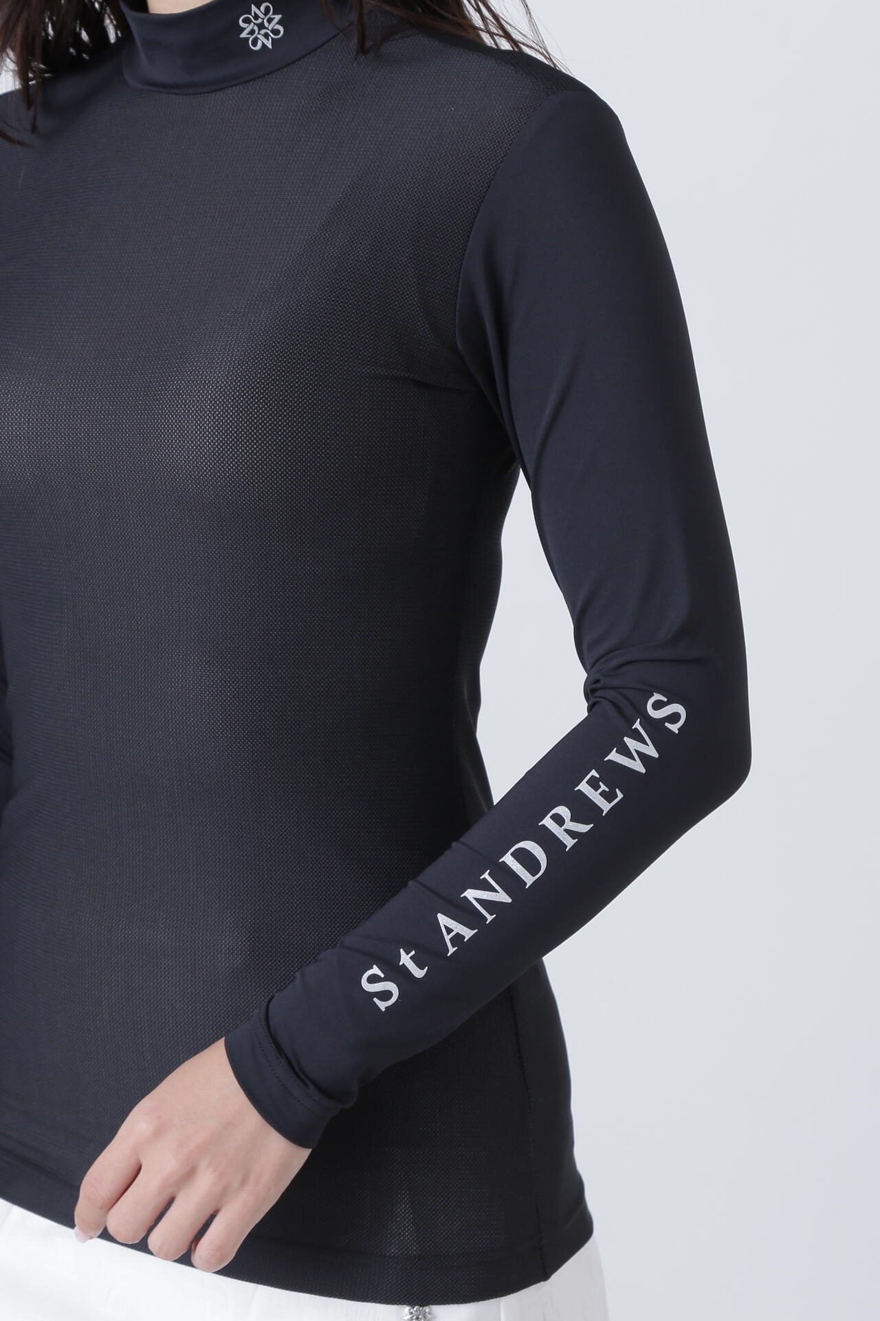 ツインコットUV×SUNPROFITメッシュ長袖ハイネックインナー (WOMENS)