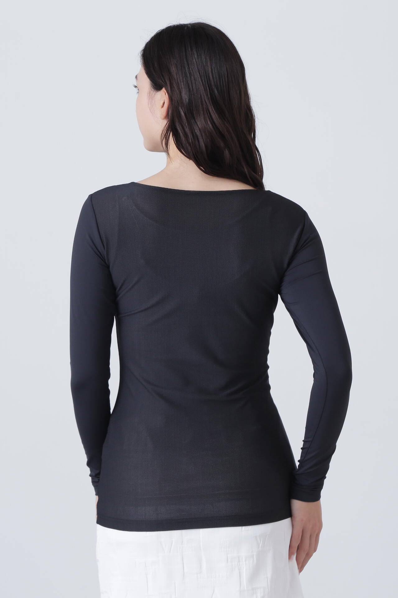 ツインコットUV×SUNPROFITメッシュ長袖Uネックインナー (WOMENS)
