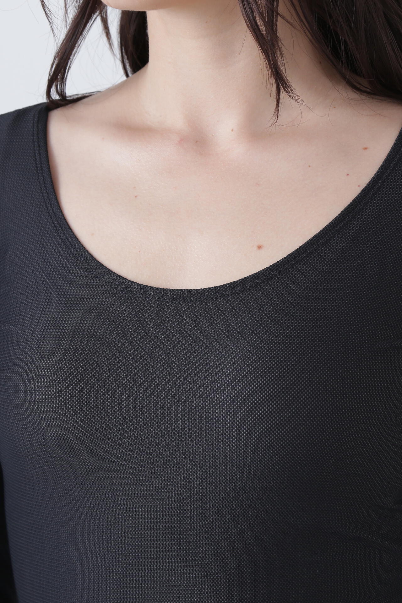 ツインコットUV×SUNPROFITメッシュ長袖Uネックインナー (WOMENS)