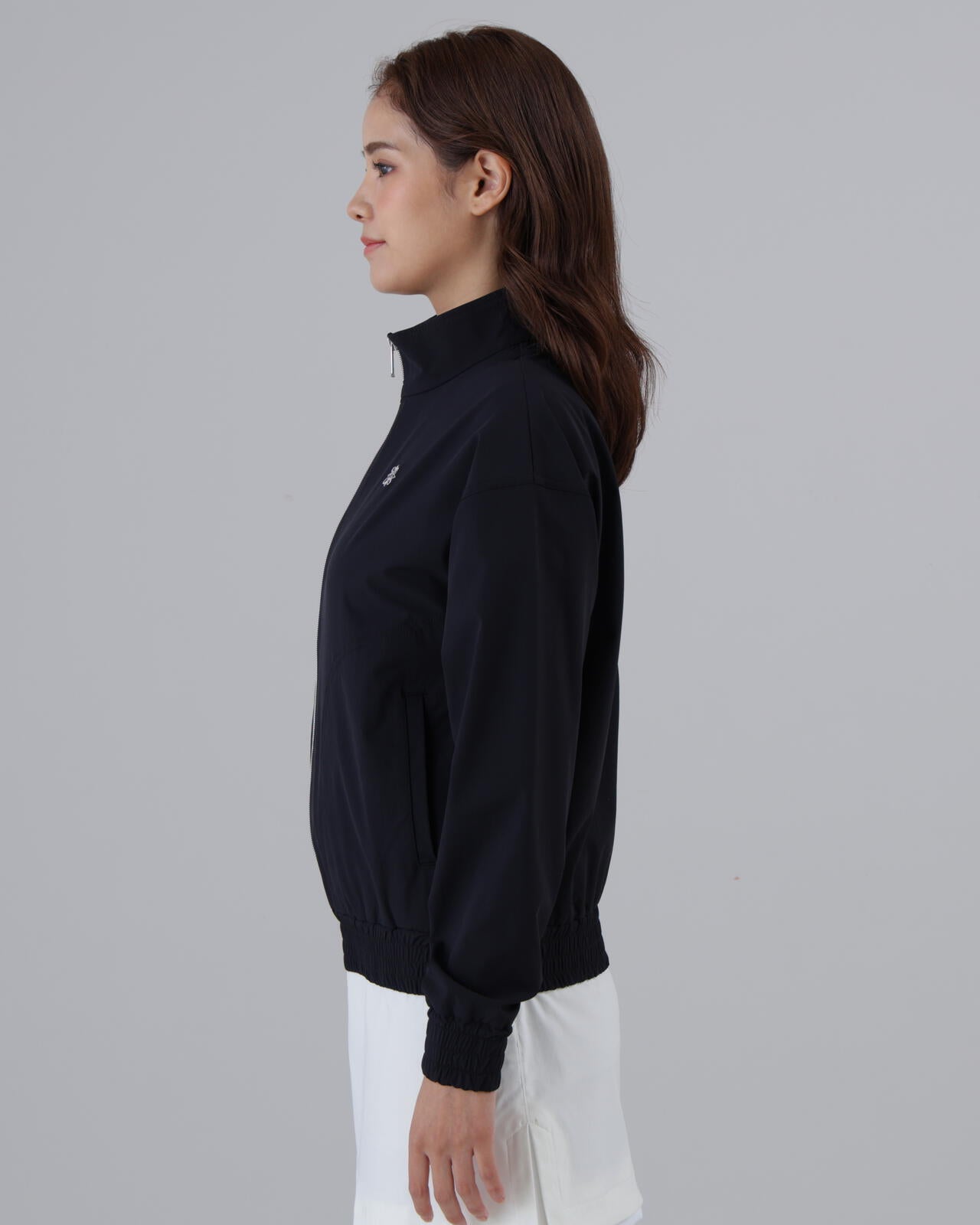 【撥水】【ストレッチ】ナイロンタフタブルゾン (WOMENS)