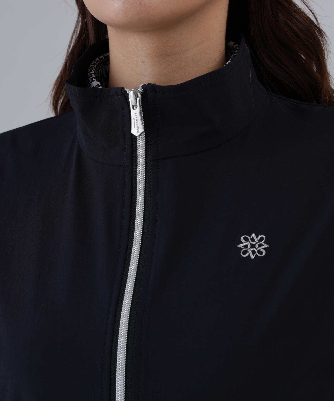 【撥水】【ストレッチ】ナイロンタフタブルゾン (WOMENS)