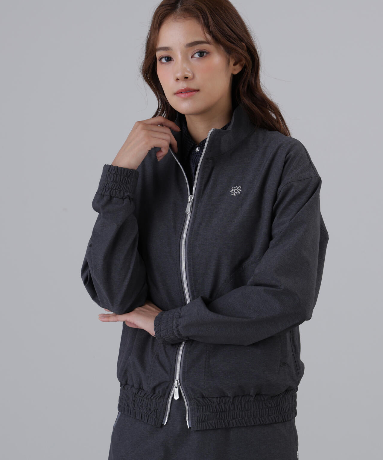 【撥水】【ストレッチ】ナイロンタフタブルゾン (WOMENS)