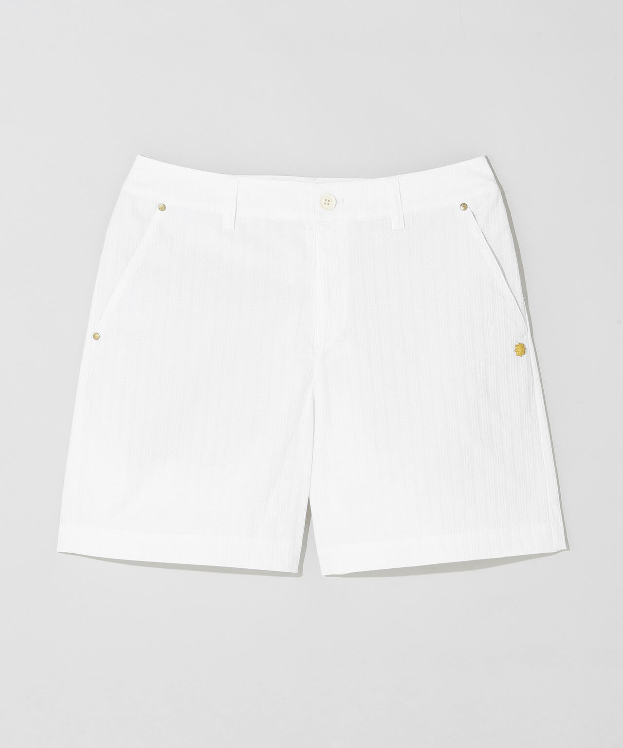 【ストレッチ】ドビーストライプショートパンツ (WOMENS)