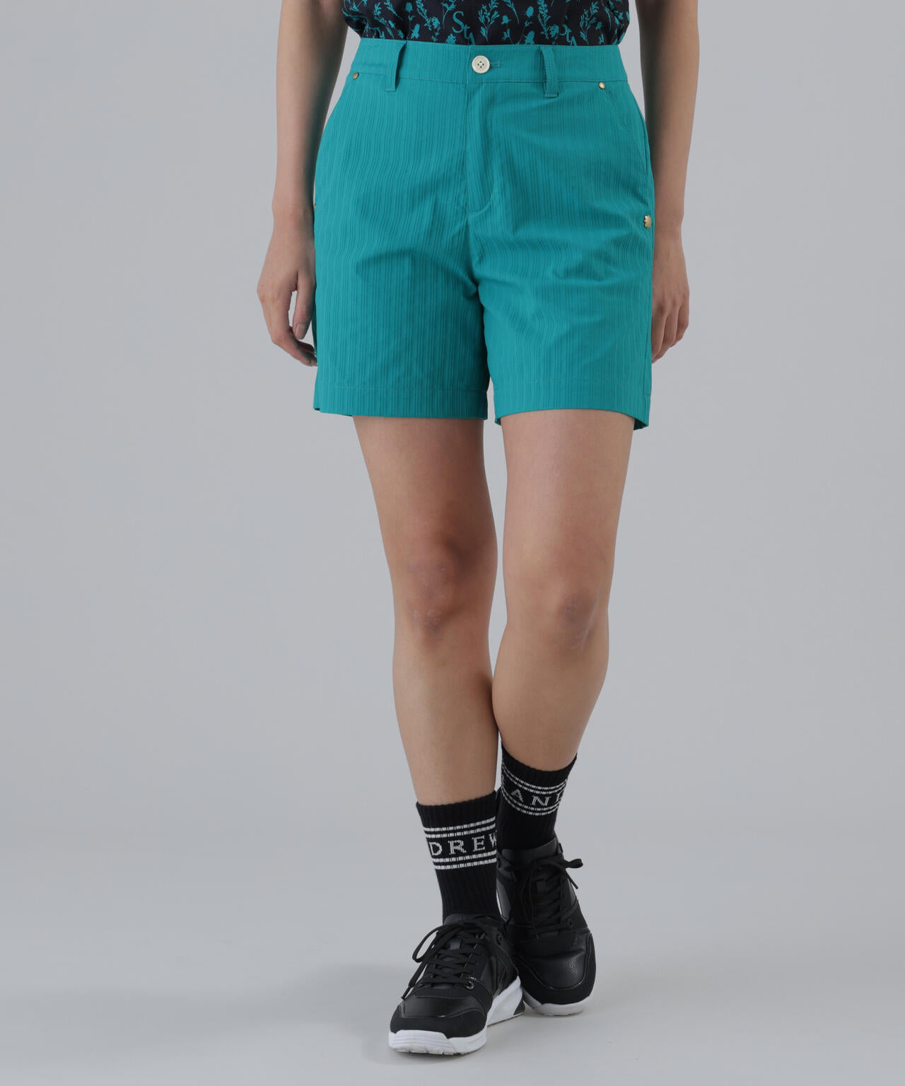 【ストレッチ】ドビーストライプショートパンツ (WOMENS)