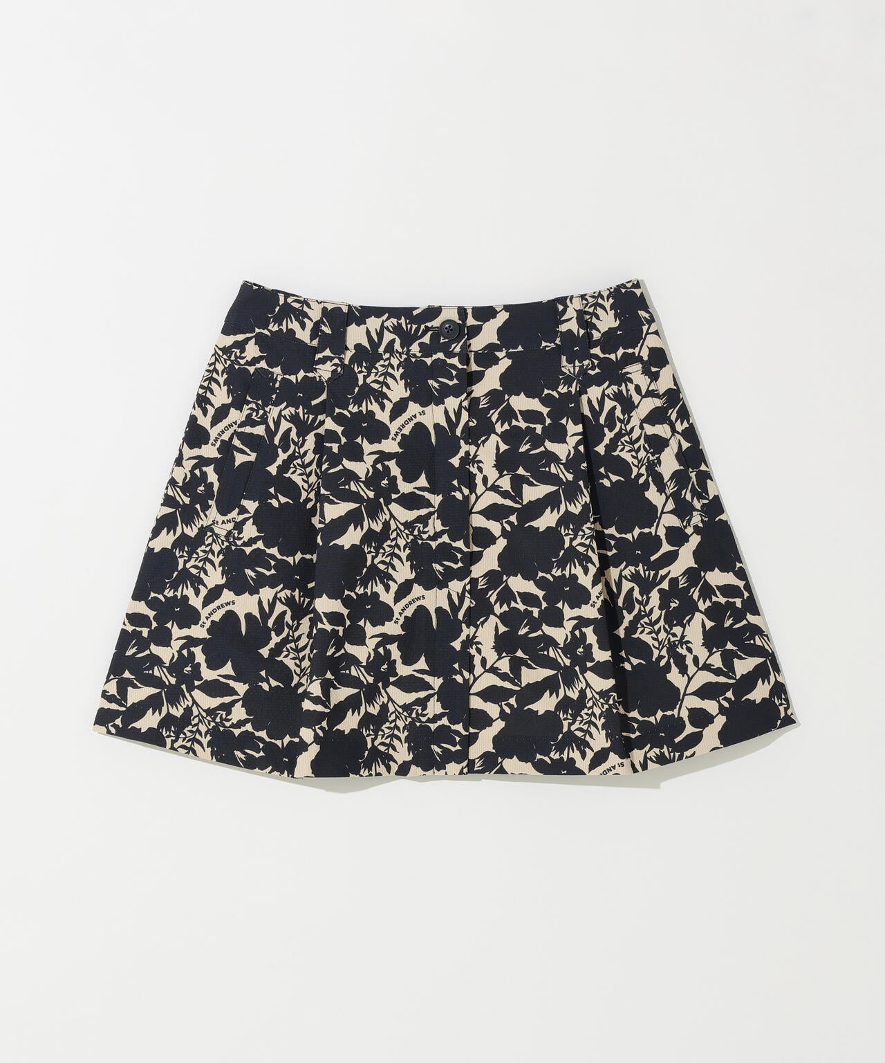【吸水速乾】【ストレッチ】シャドーボタニカルプリントスカート (WOMENS)