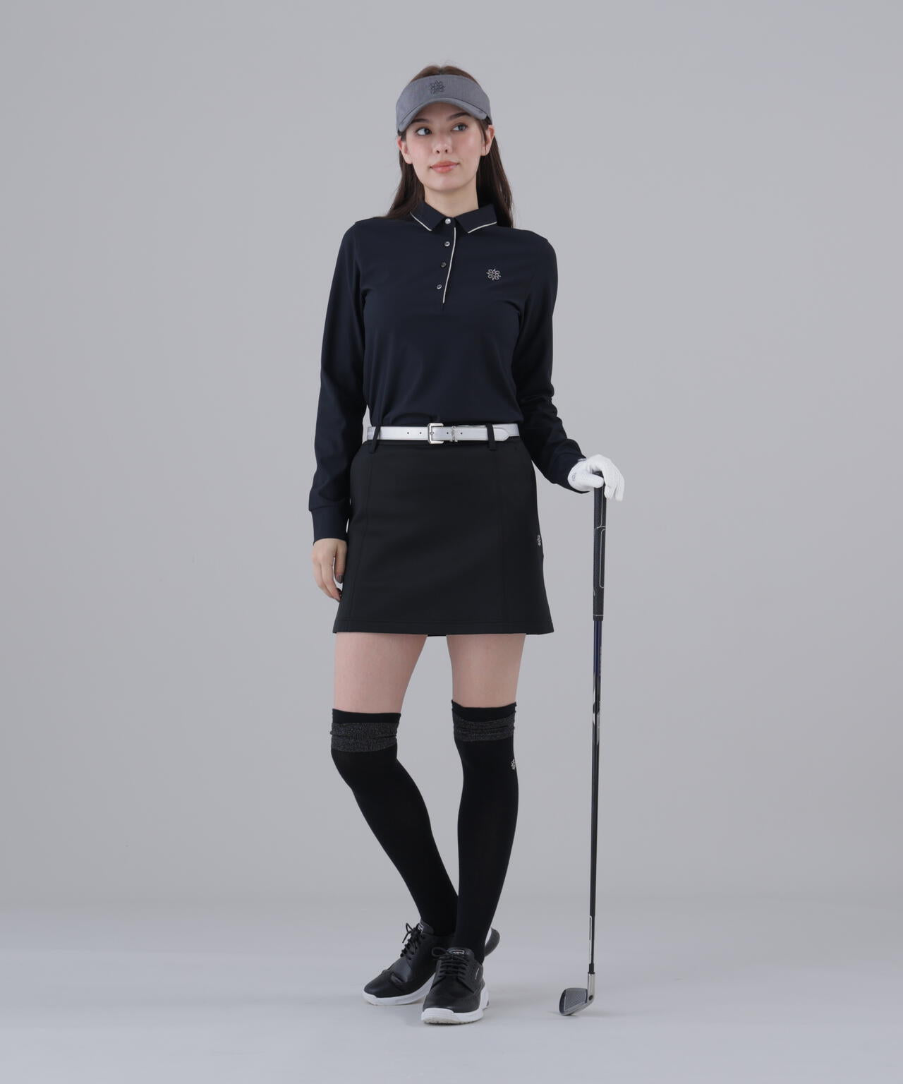 【吸水速乾】【UVカット】SPX裏使いジャガード長袖シャツ (WOMENS)