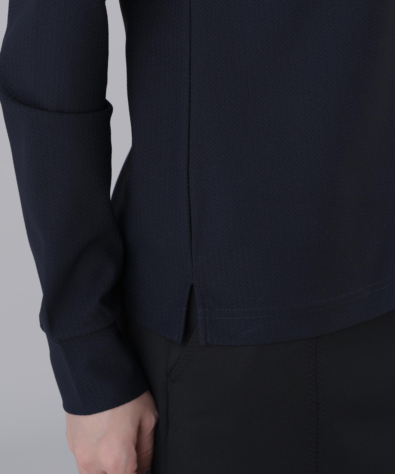 【吸水速乾】【UVカット】SPX裏使いジャガード長袖シャツ (WOMENS)