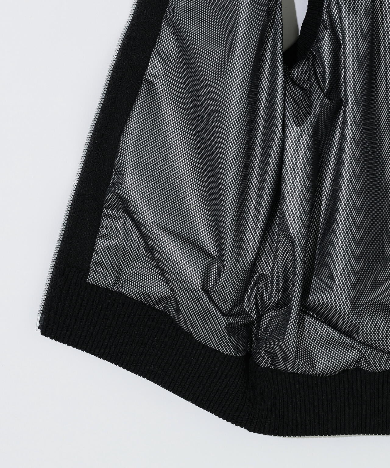 【防風】タフタ×ニットジップアップベスト (WOMENS)