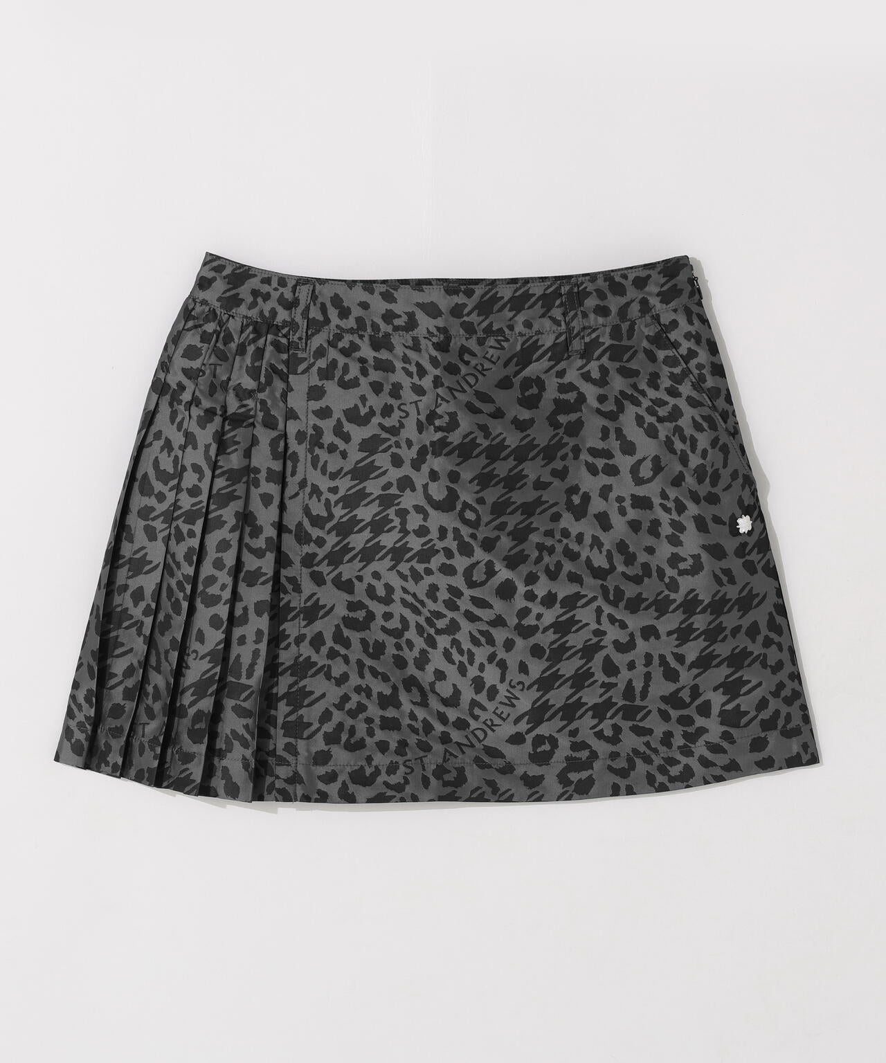 千鳥レオパードジャガードスカート (WOMENS)