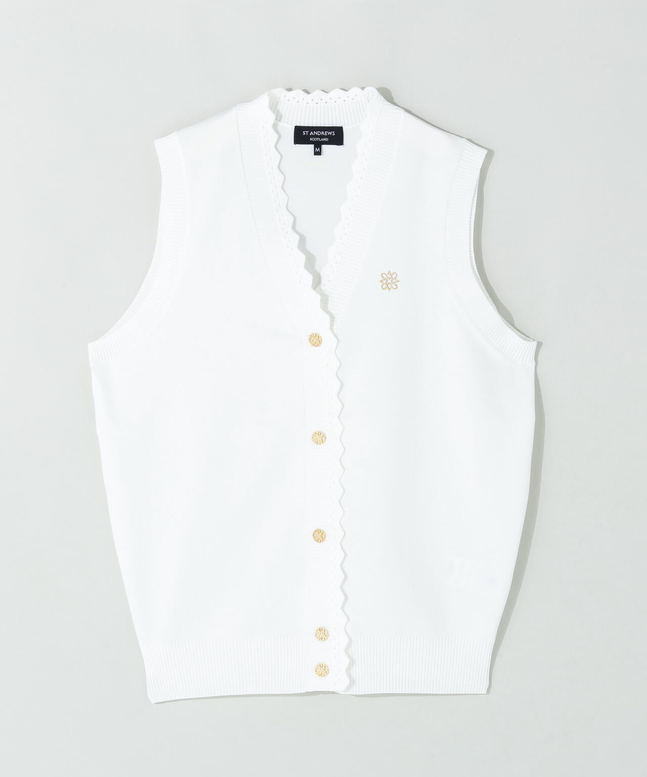 14G天竺ニットベスト (WOMENS)