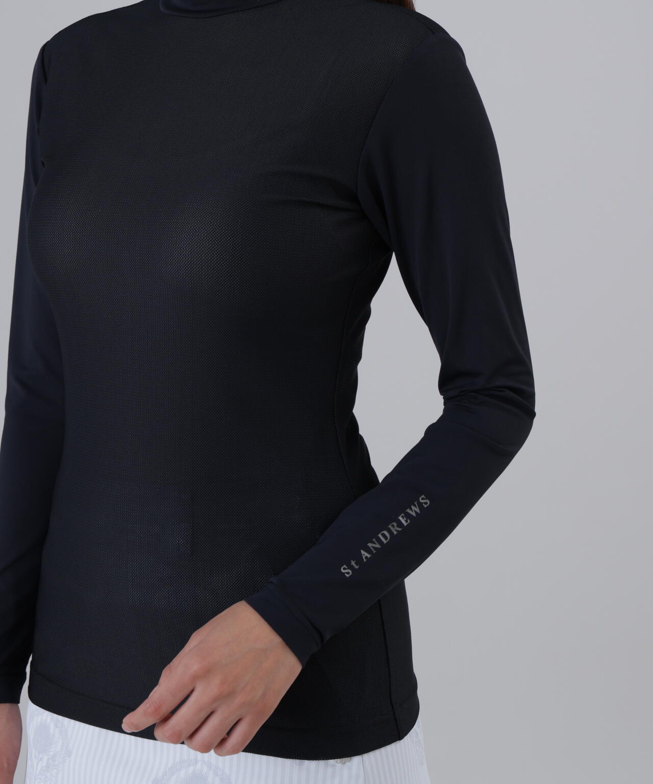 【吸水速乾】【UVカット】TWINCOT UV×メッシュ長袖ハイネックインナー (WOMENS)