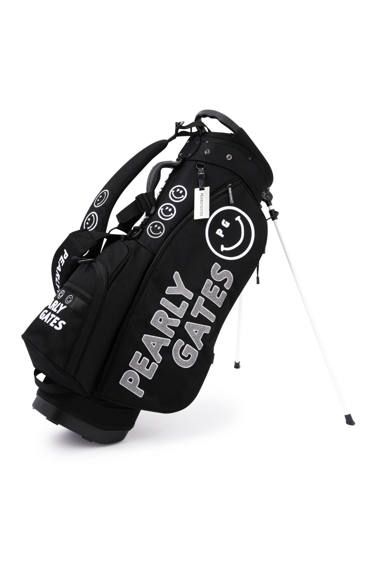 【公式オンライン&一部店舗限定】BLACK PG SMILE軽量スタンド式キャディバッグ (46インチ対応) (9型) (UNISEX)
