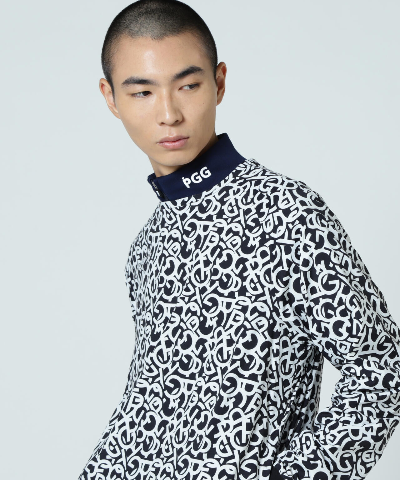 【PGG】【直営店舗&公式オンライン限定】Nyストレッチリップストップ×エプシロン ＜ロゴ総柄＞ (MENS)