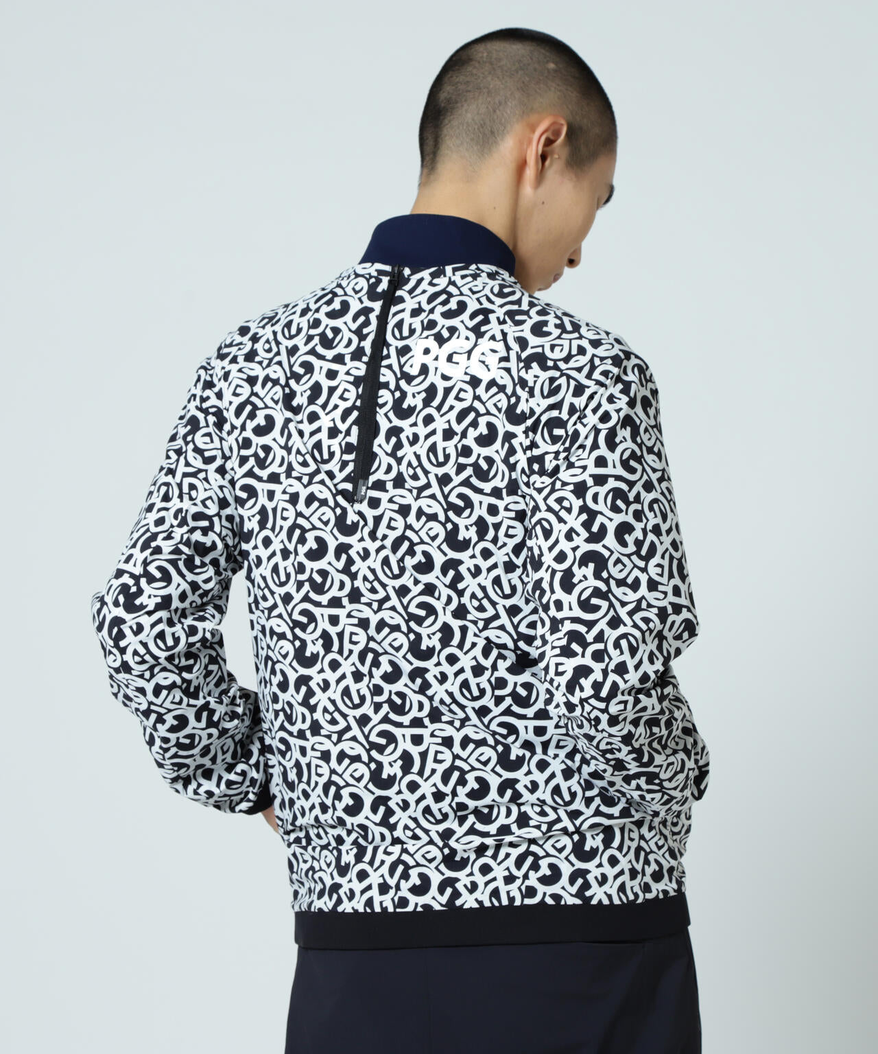 【PGG】【直営店舗&公式オンライン限定】Nyストレッチリップストップ×エプシロン ＜ロゴ総柄＞ (MENS)