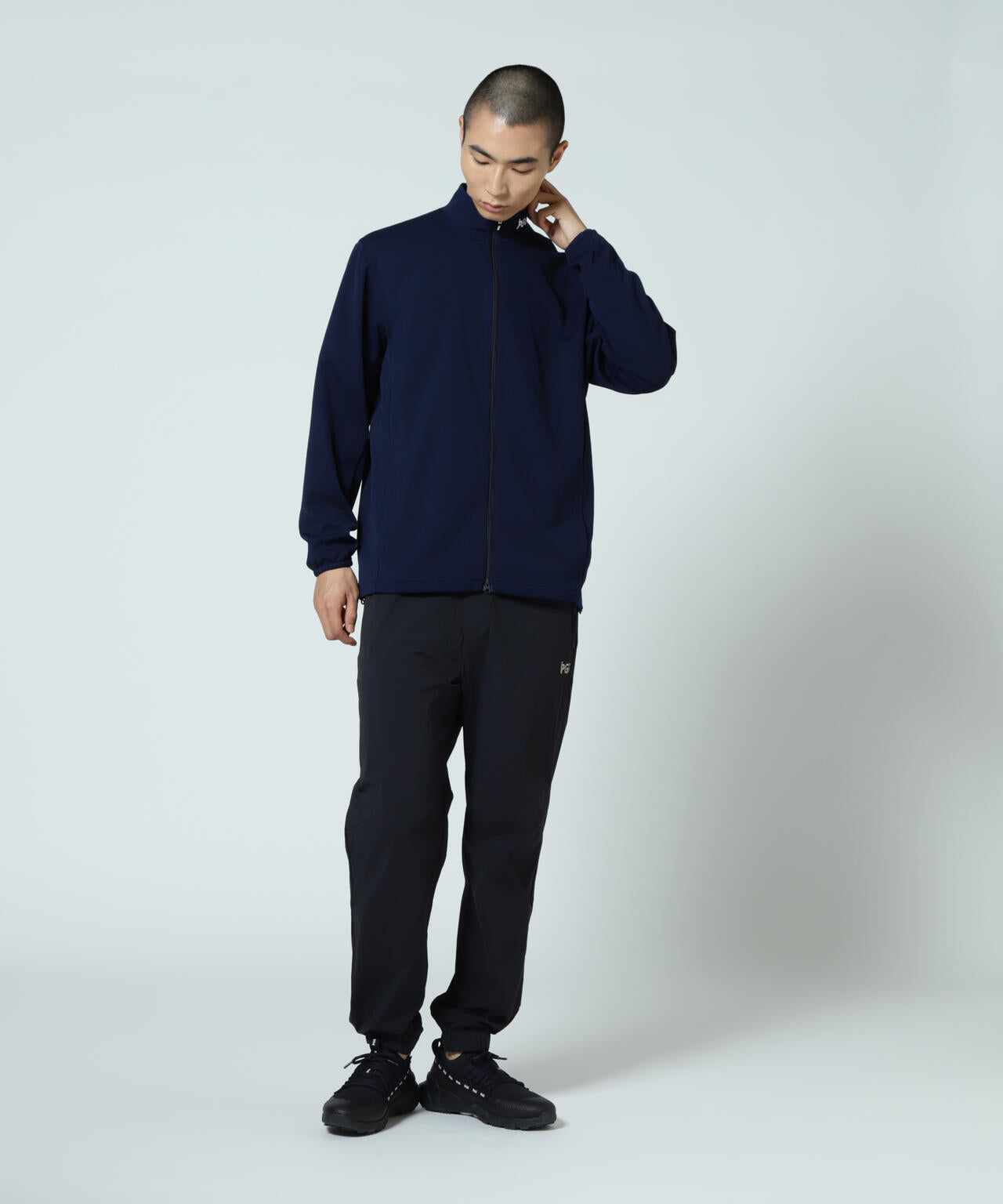 【PGG】【直営店舗&公式オンライン限定】Nyストレッチリップストップ×エプシロン ＜ロゴ総柄＞ (MENS)