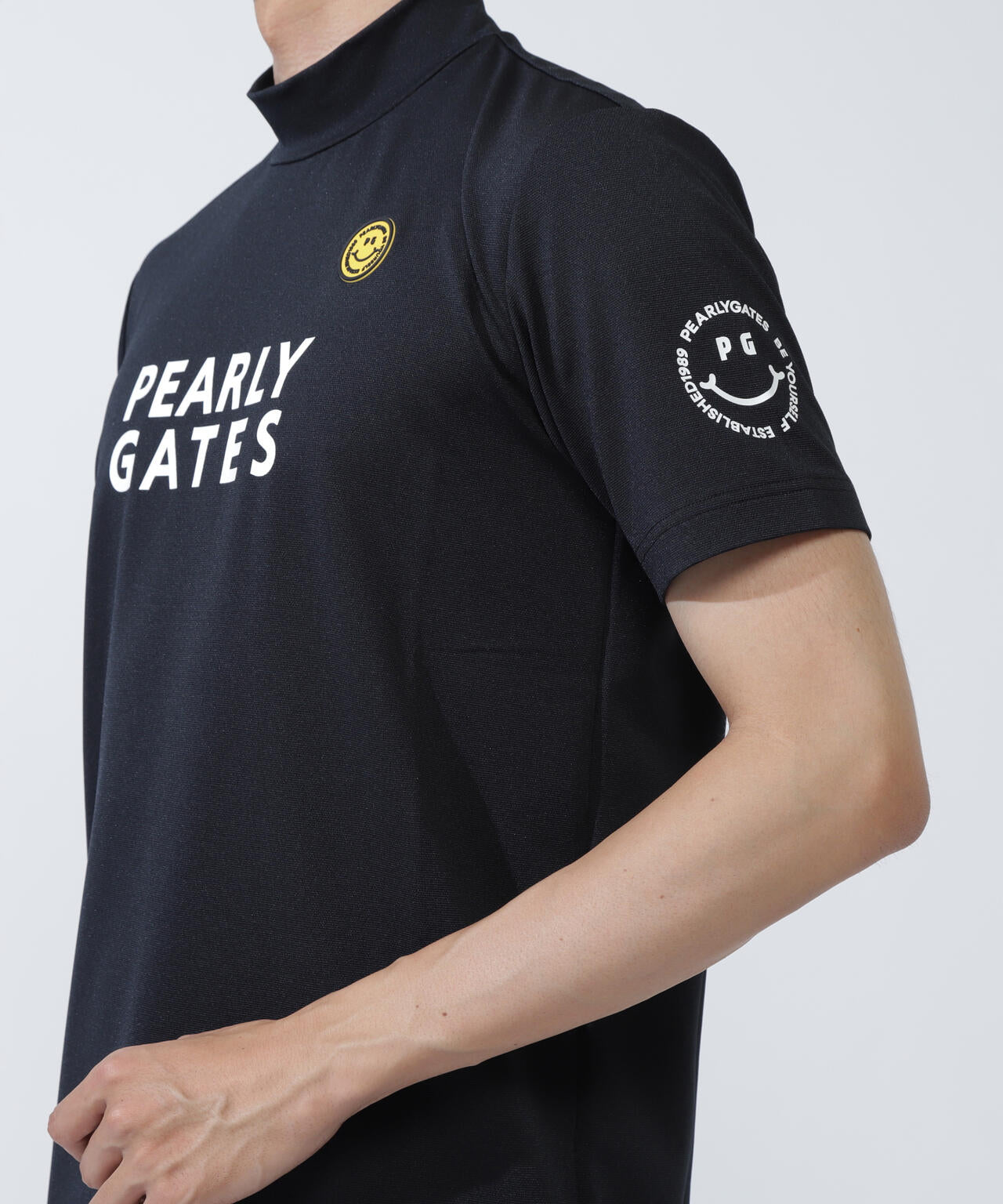 【PG is PG】 ベアカノコ半袖ハイネックカットソー