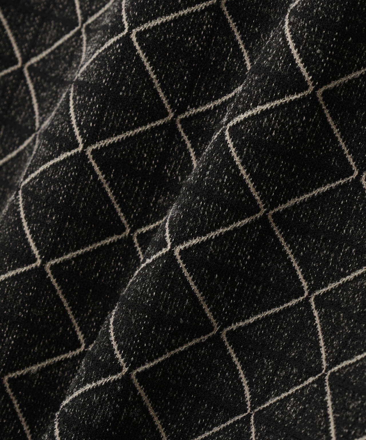 【PGG】【直営店舗&公式オンライン限定】地柄ポリエステルヤーンmm クルーネックニットプルオーバー (MENS)