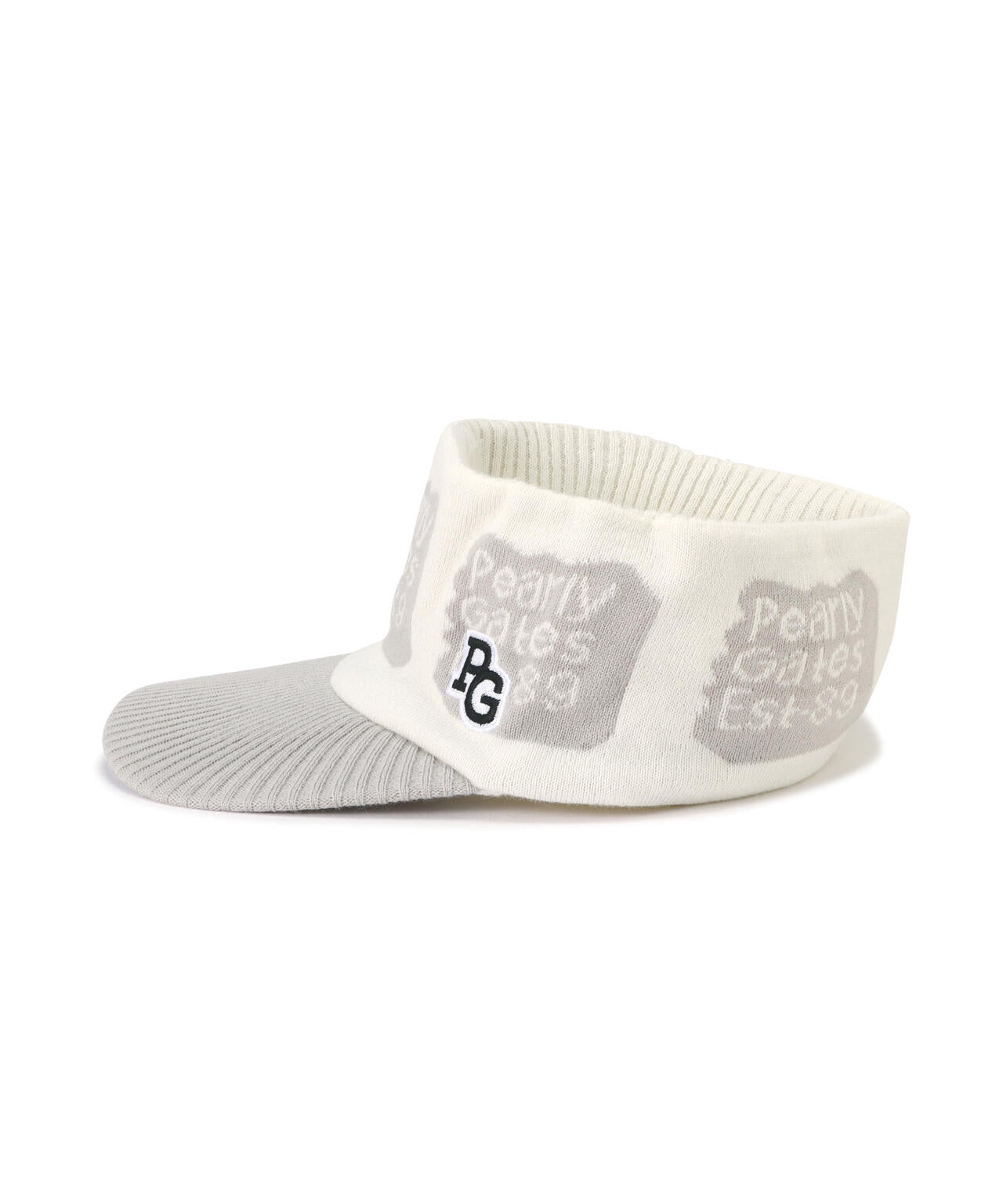 ブロックロゴ柄ニットバイザー (UNISEX)