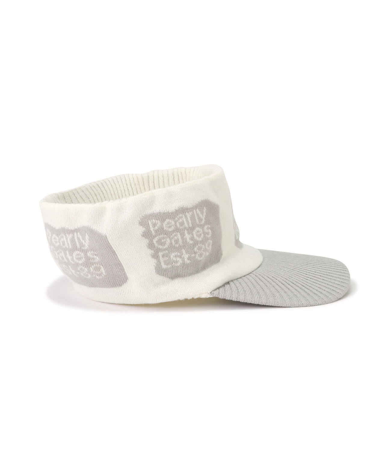 ブロックロゴ柄ニットバイザー (UNISEX)