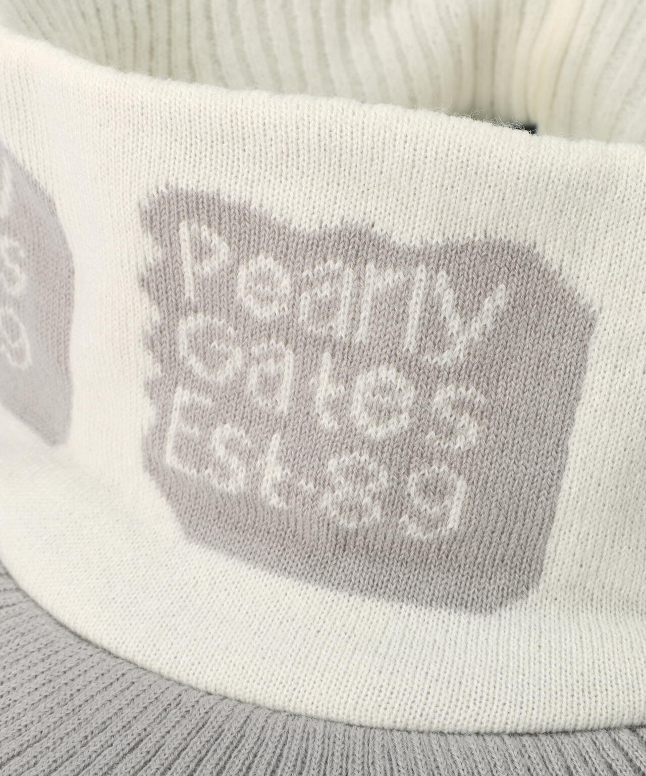 ブロックロゴ柄ニットバイザー (UNISEX)