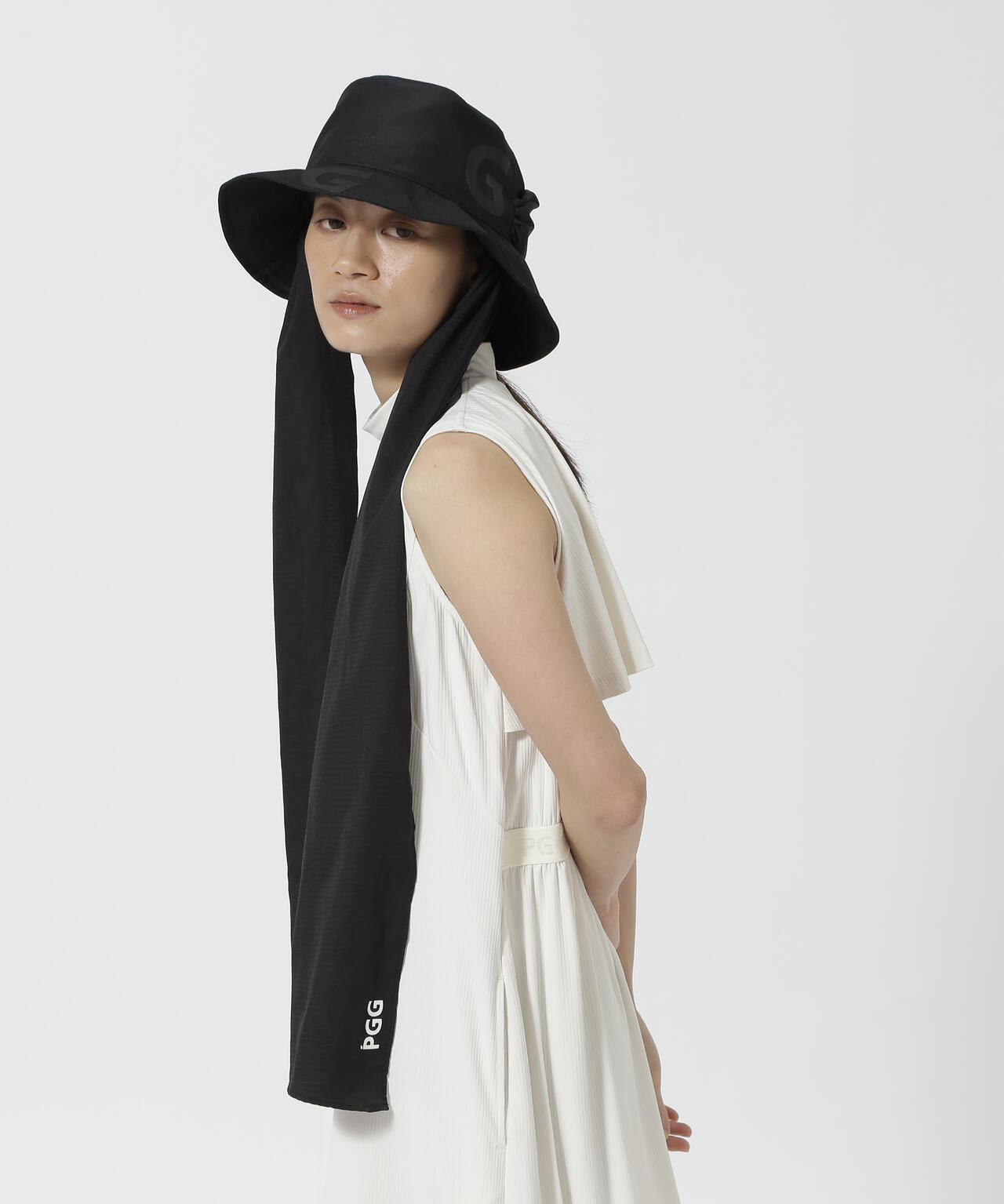 【PGG】【公式オンライン&直営店舗限定】UVスカーフ付きハット (LADIES)