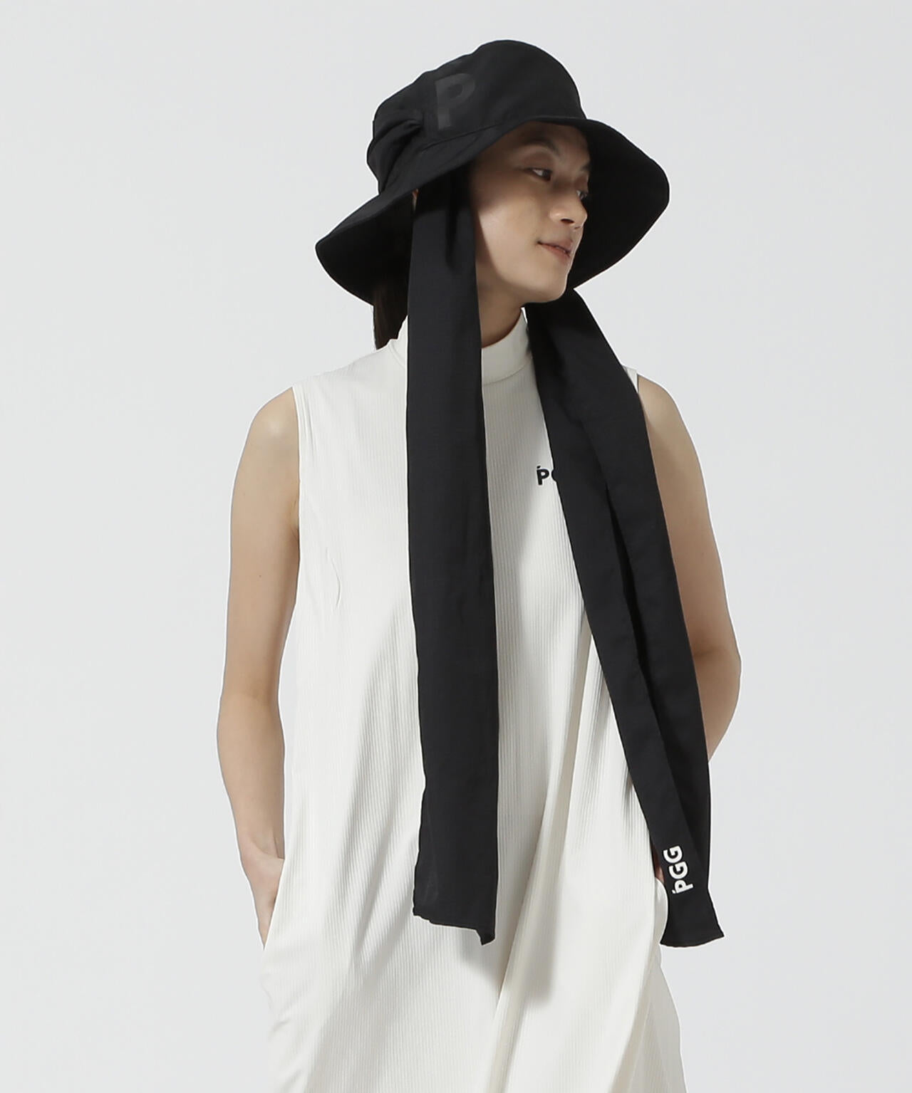 【PGG】【公式オンライン&直営店舗限定】UVスカーフ付きハット (LADIES)