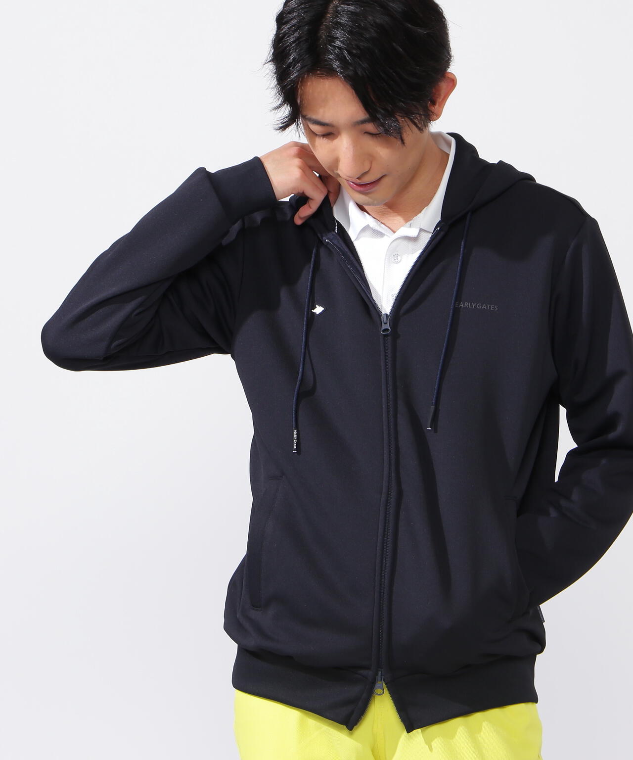 【PG ESSENTIAL】【直営店舗&公式オンライン限定】ハイスペックコンパクト裏毛フルジップフーディ