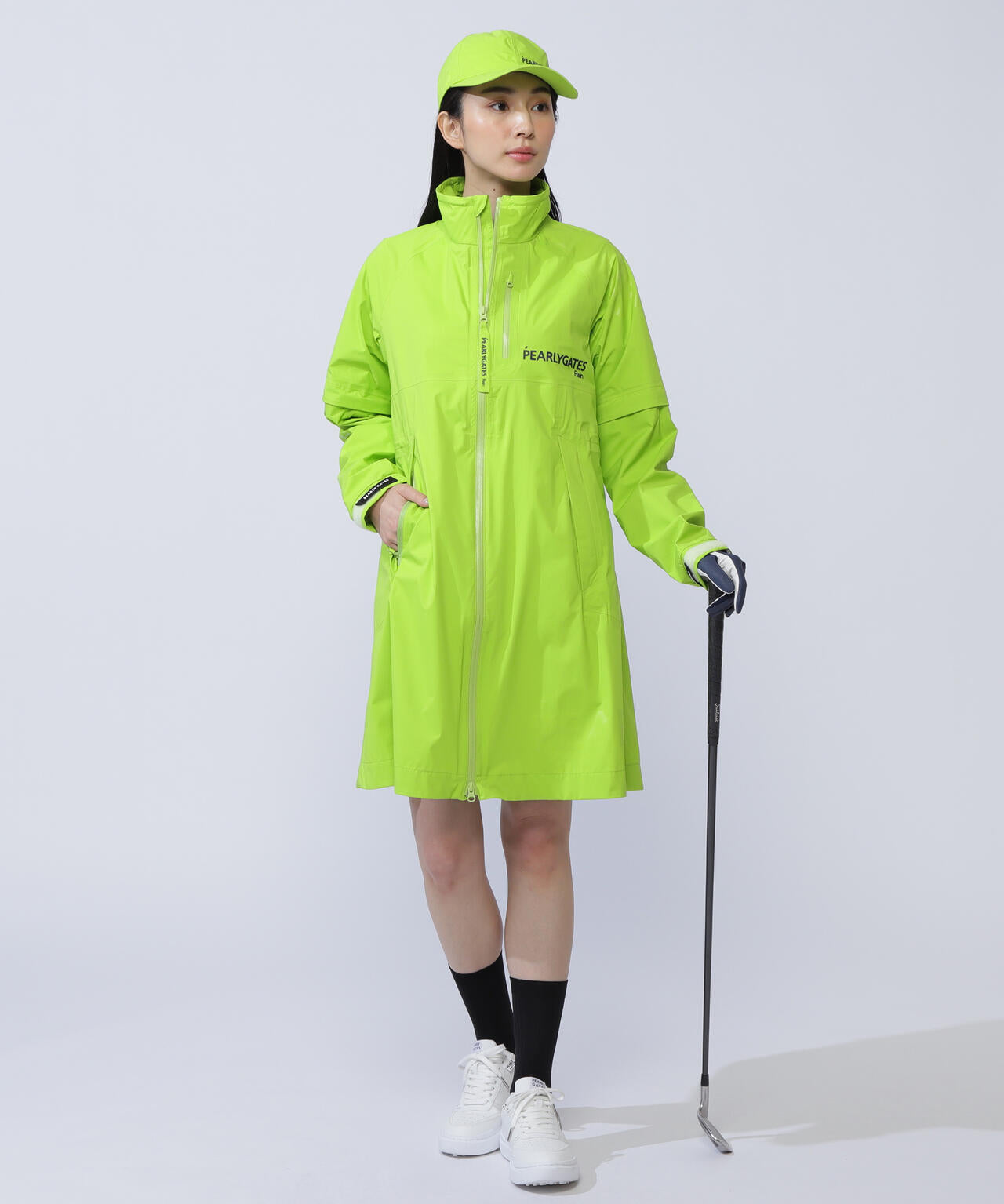 NYストレッチタフタ3Lレインワンピース (LADIES)