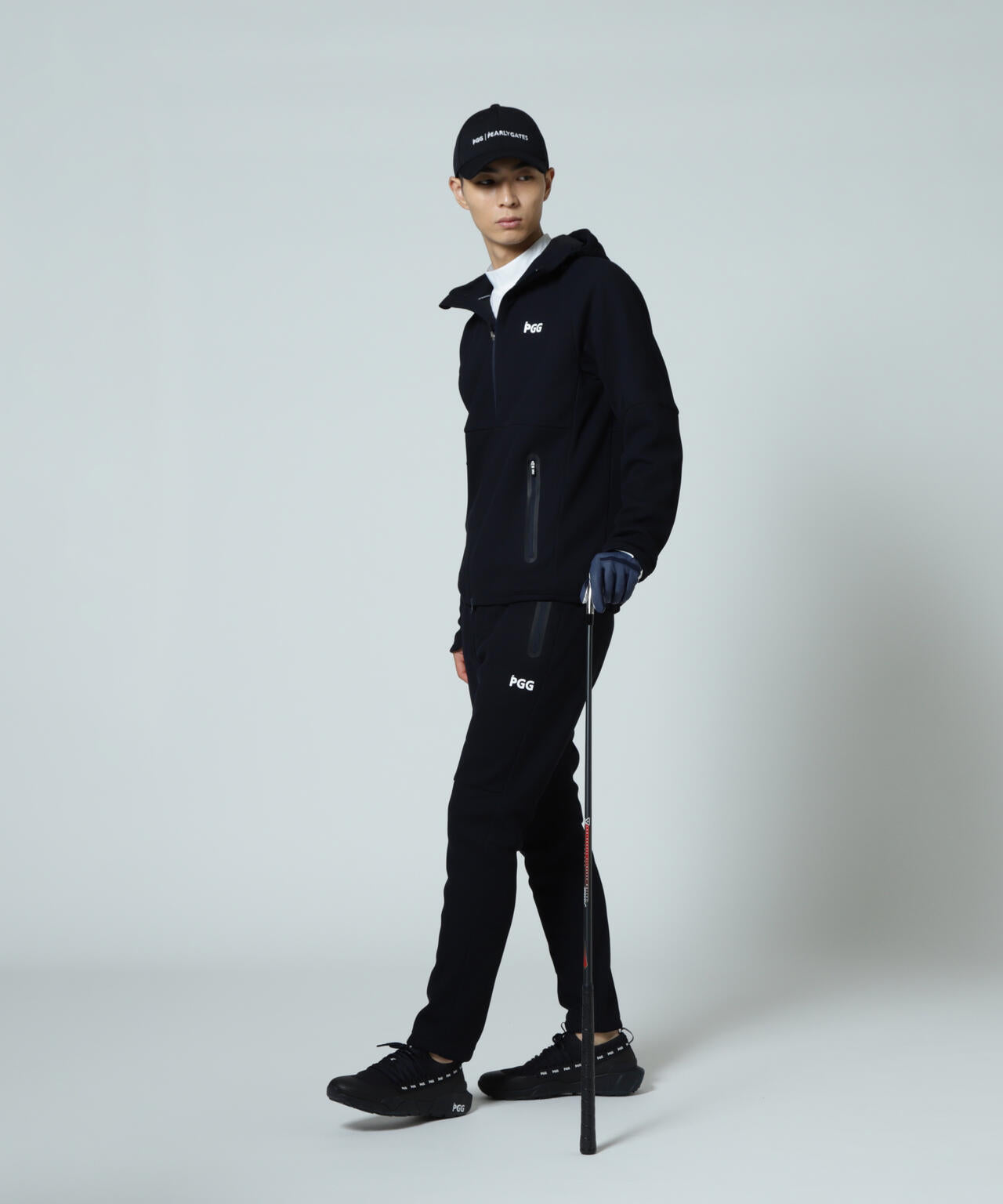 【PGG】【直営店舗&公式オンライン限定】Wラッセルメッシュ×OCTA フルジップフーディジャケット (MENS)