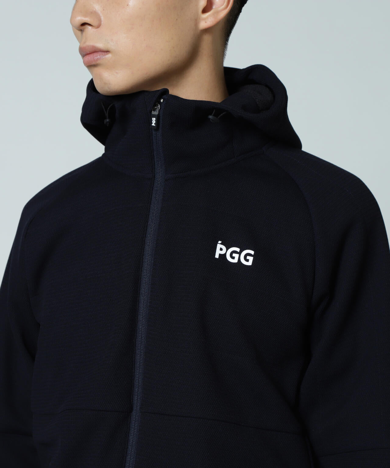 【PGG】【直営店舗&公式オンライン限定】Wラッセルメッシュ×OCTA フルジップフーディジャケット (MENS)