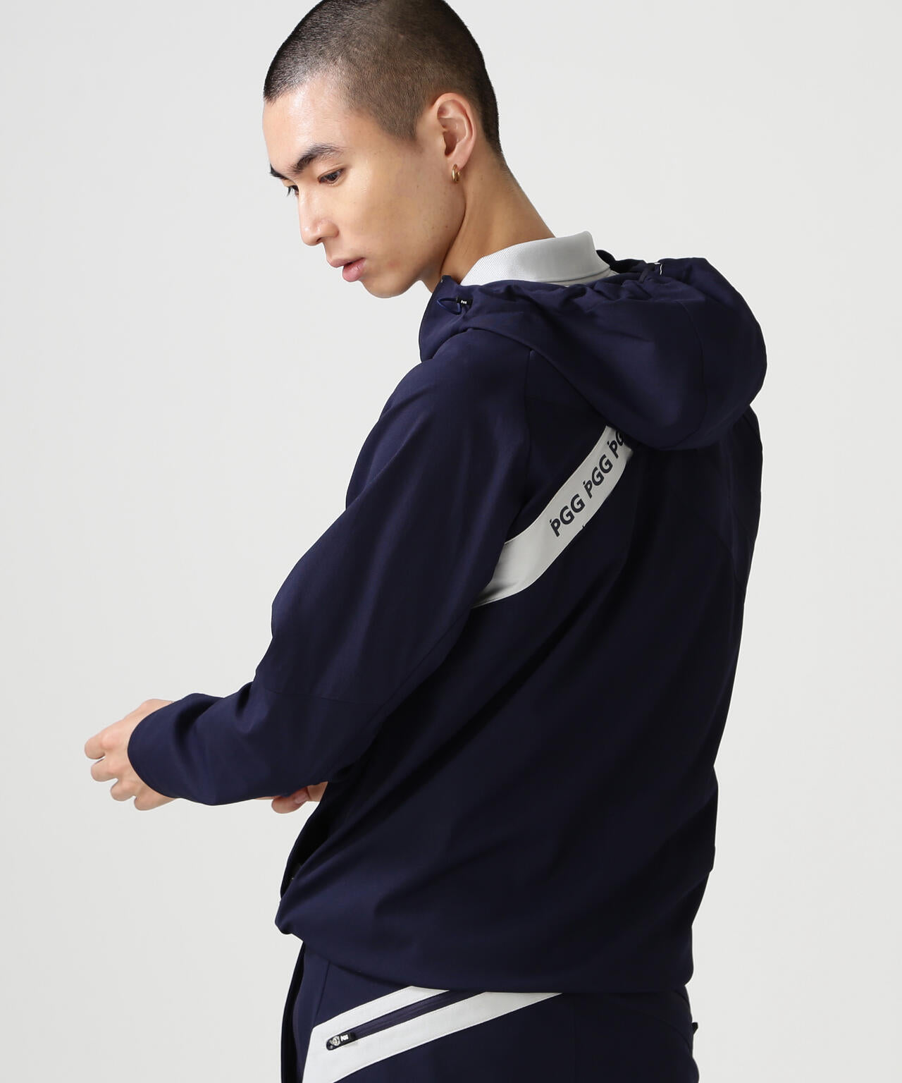 【PGG】【直営店舗&公式オンライン限定】TEXBRIDトリコットフルジップフーディブルゾン (MENS)