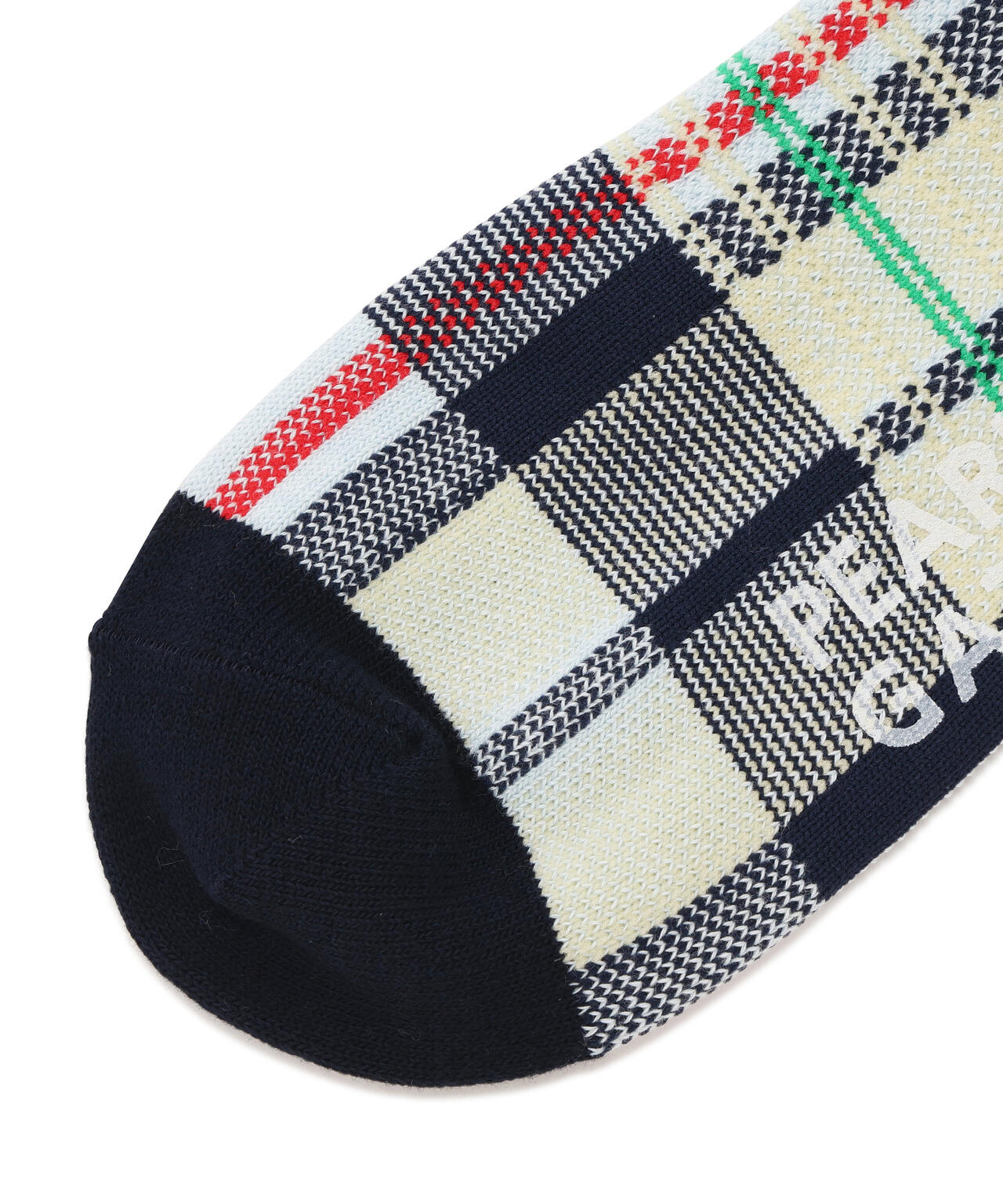 マドラスチェック柄ショートソックス (MENS)
