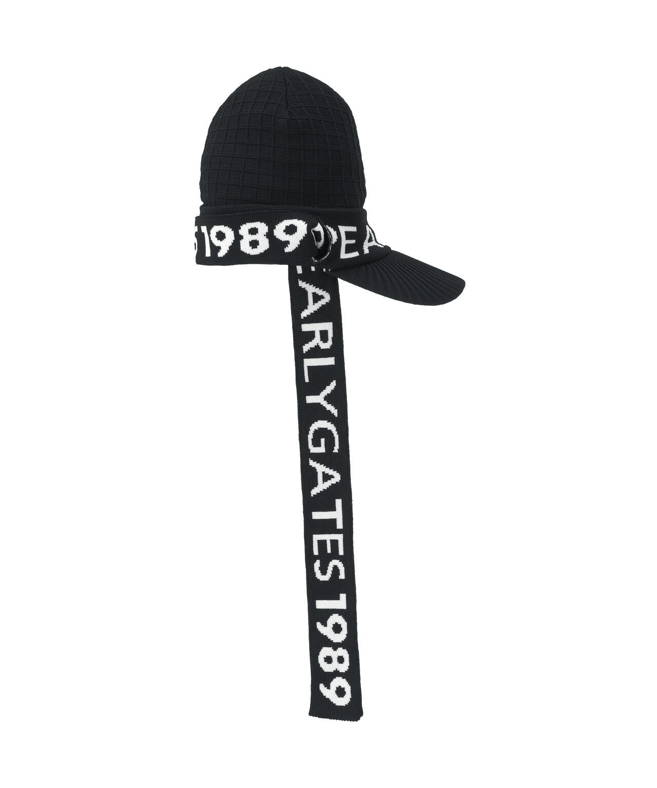 ロゴマフラーつきつば付きニットワッチ (UNISEX)