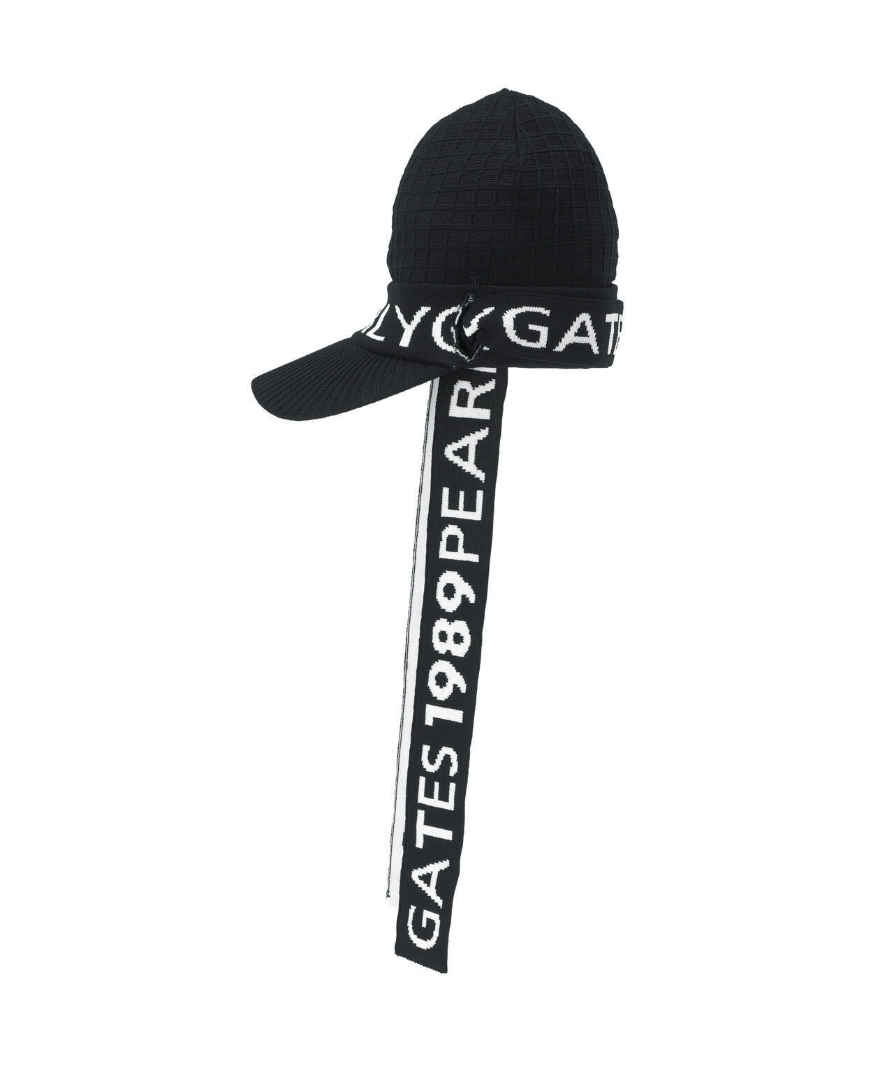 ロゴマフラーつきつば付きニットワッチ (UNISEX)