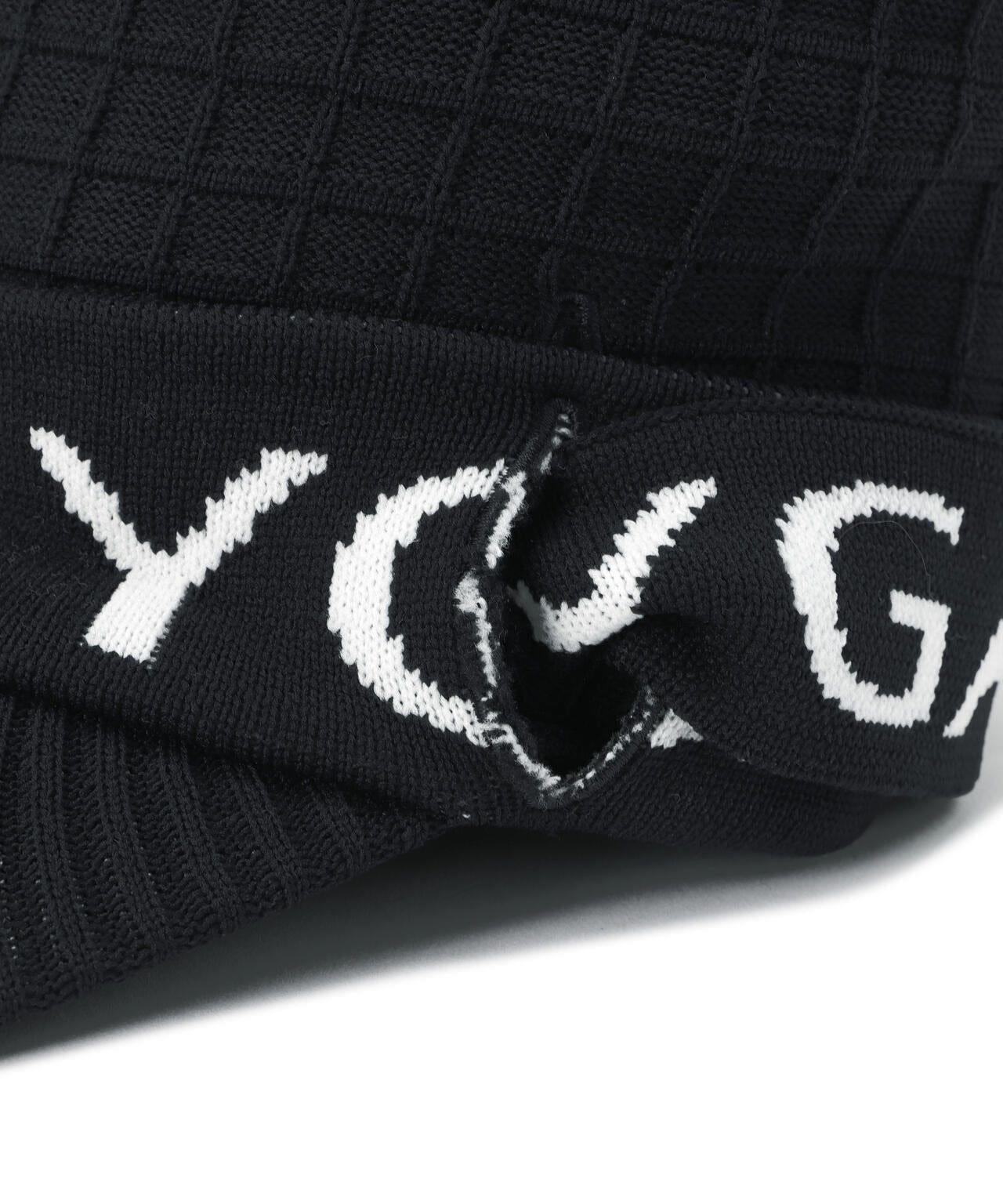 ロゴマフラーつきつば付きニットワッチ (UNISEX)