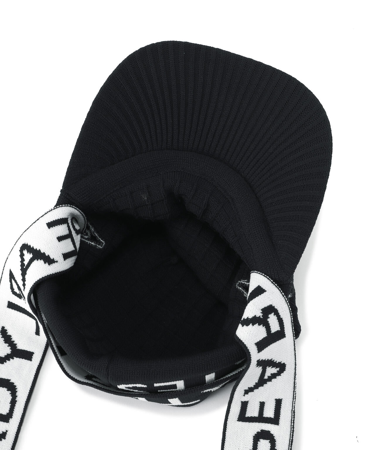 ロゴマフラーつきつば付きニットワッチ (UNISEX)