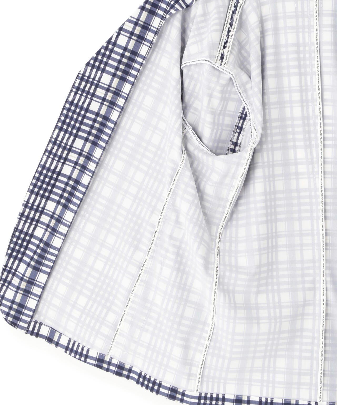 Peストレッチトリコットメッシュジャケット ＜チェック柄＞ (MENS)