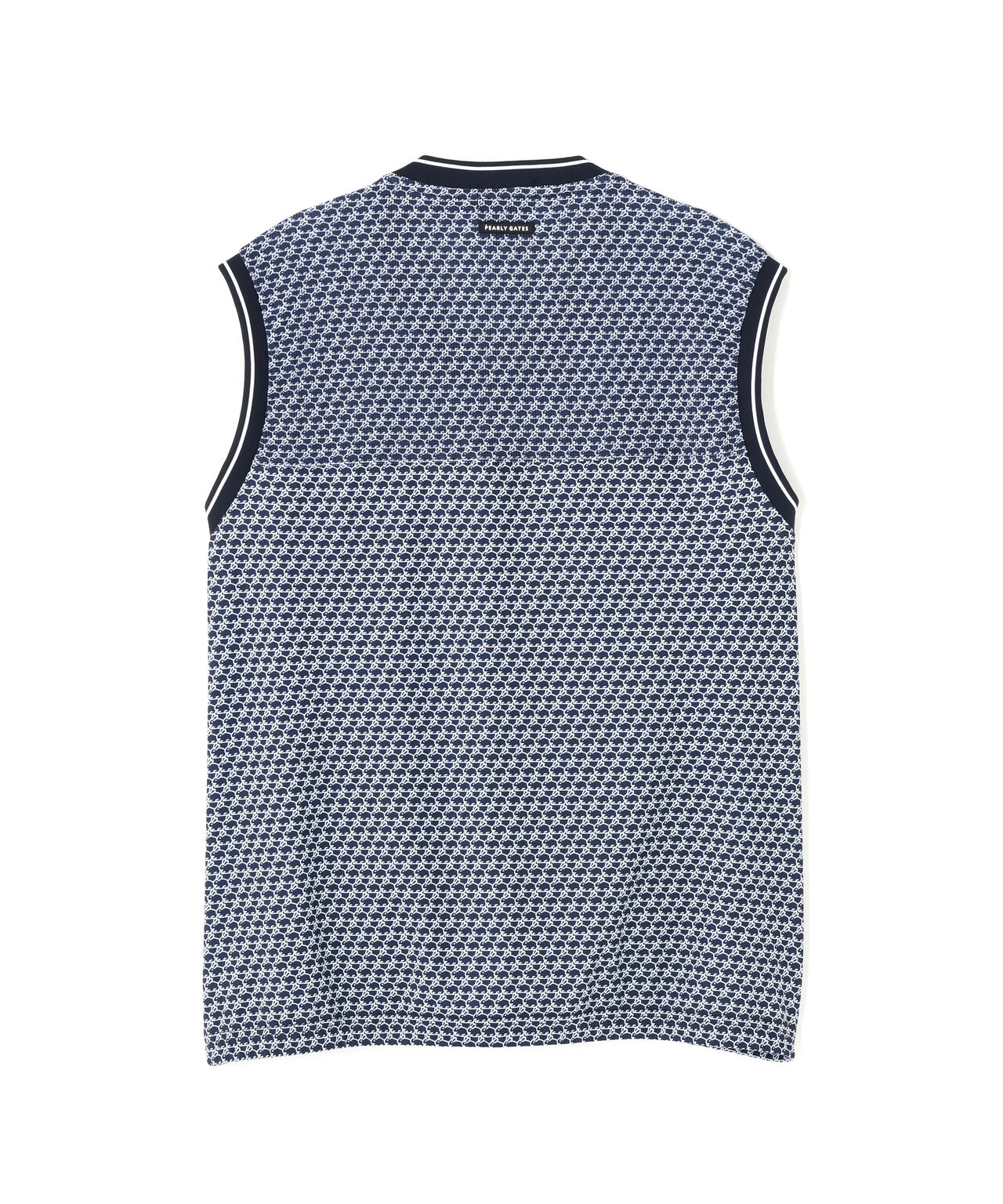 メッシュアンドメッシュVネックベスト ＜もちうさぎ柄＞ (MENS)