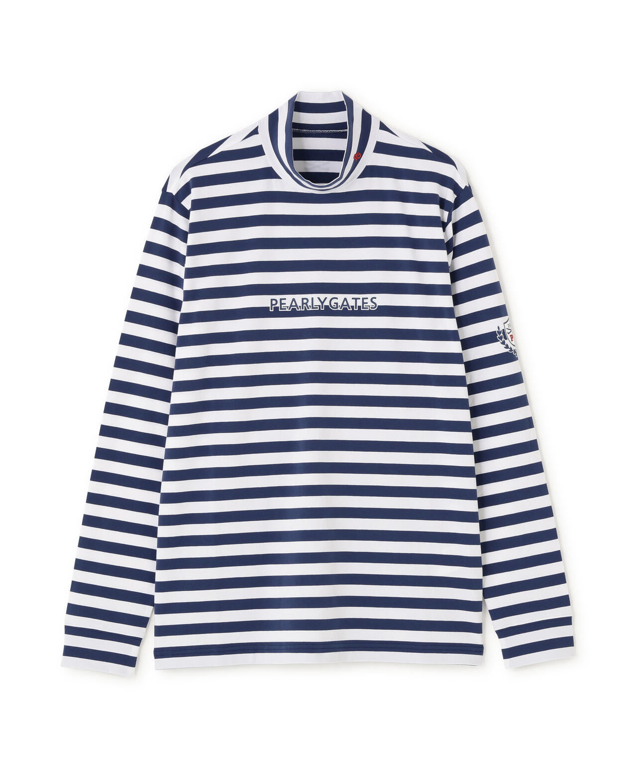 スーピマベア天長袖ハイネックカットソー ＜ボーダー柄＞ (MENS)