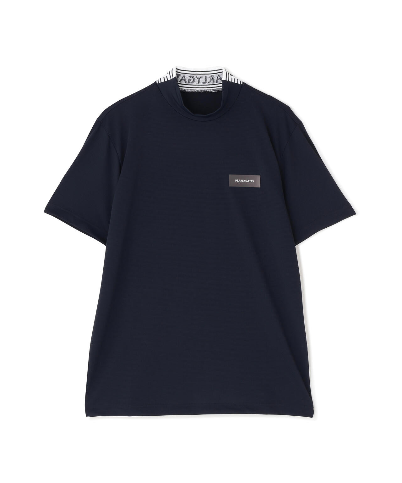 ハニカムストレッチ半袖モックネックカットソー