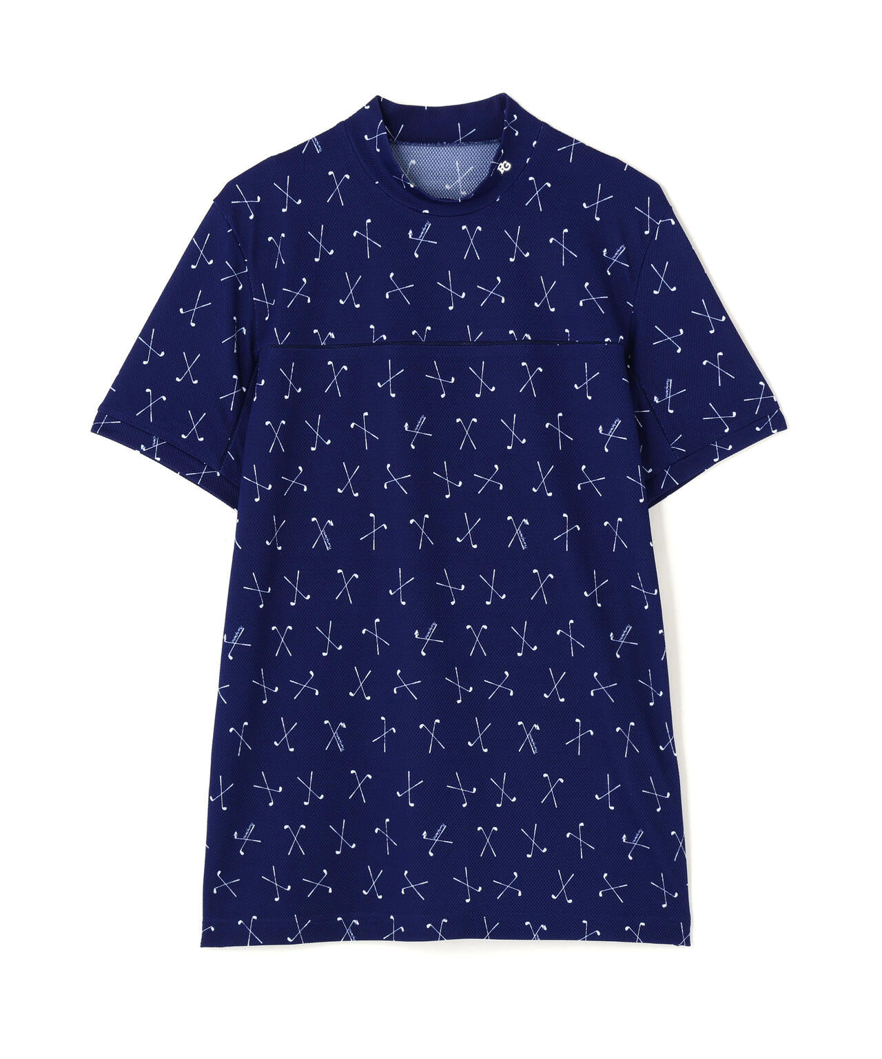 2WAYトリコット半袖ハイネックカットソー ＜ゴルフクラブ柄＞ (MENS)