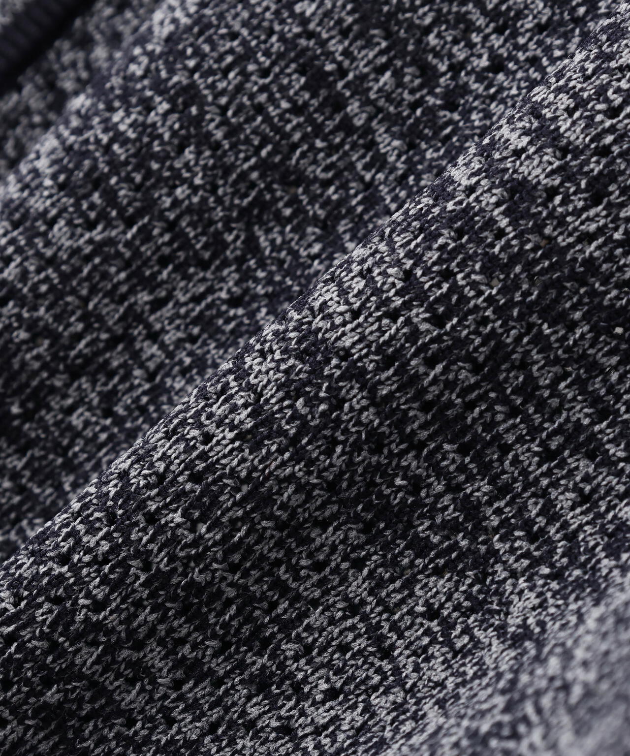12GVネックニットカーディガン ＜メッシュ柄＞ (MENS)