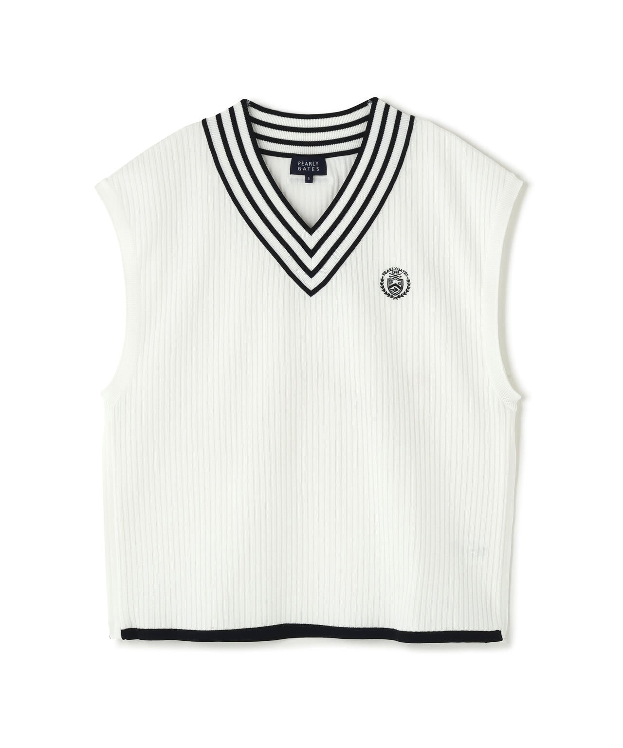 14GWJQ針抜きVネックニットベスト (MENS)